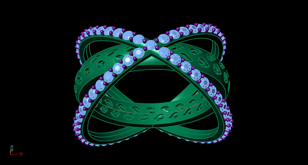 Ornamental Ring 3D print model_9