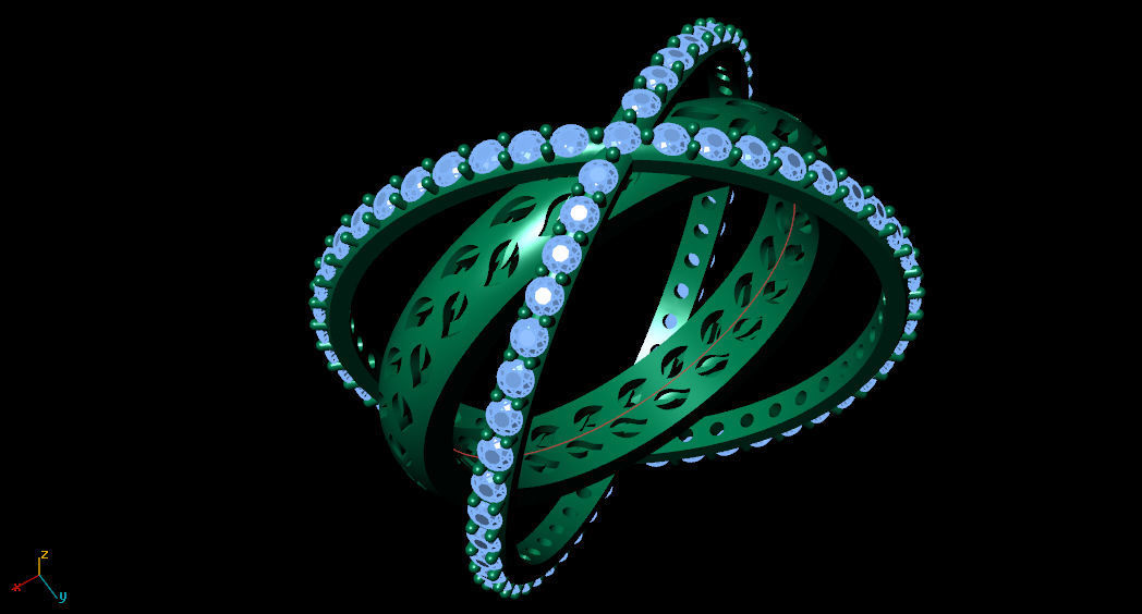 Ornamental Ring 3D print model_5