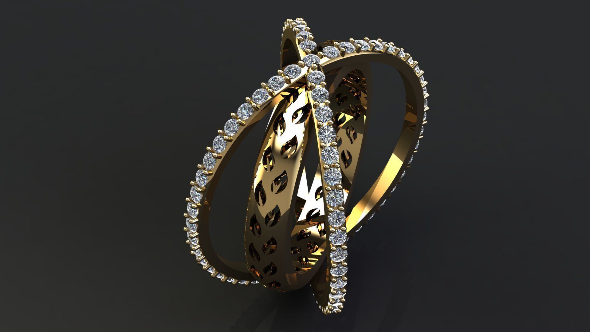 Ornamental Ring 3D print model_8