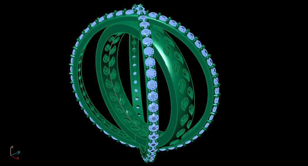 Ornamental Ring 3D print model_6