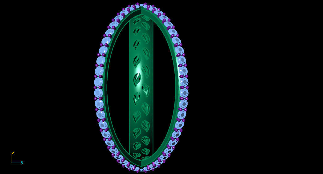 Ornamental Ring 3D print model_10