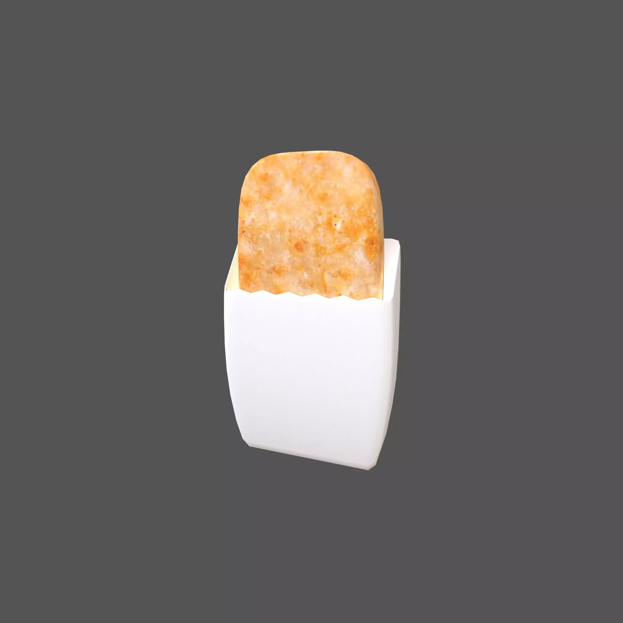 Hash Brown v1 002 Low-poly 3D model_0