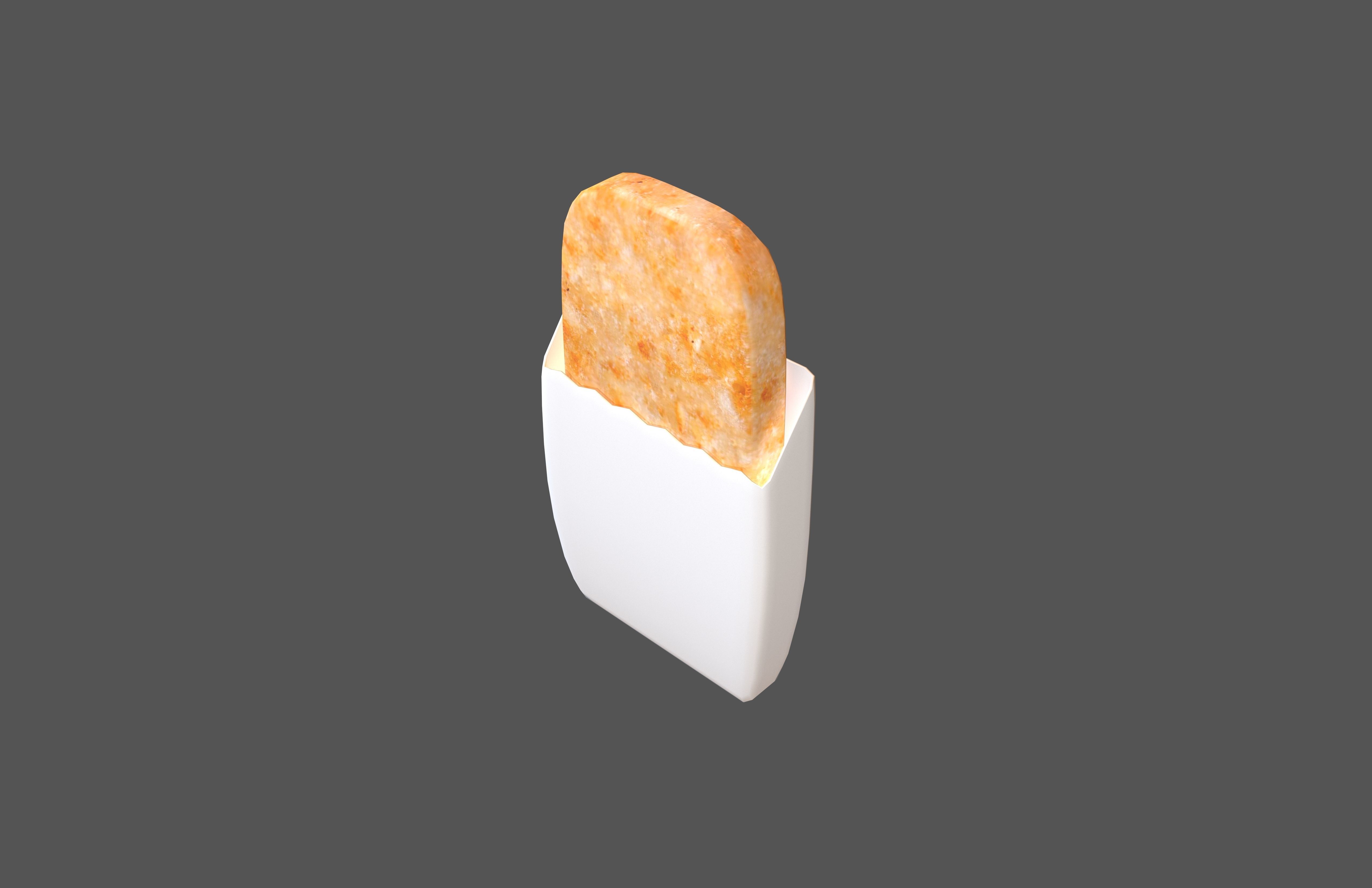 Hash Brown v1 002 Low-poly 3D model_2
