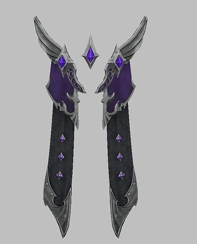 Silver Cape Low-poly 3D model