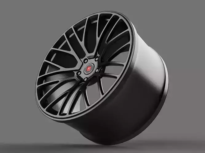 ISPIRI FFP1  WHEEL RIM 3D MODEL AR VR LOW AND HIGH POLY