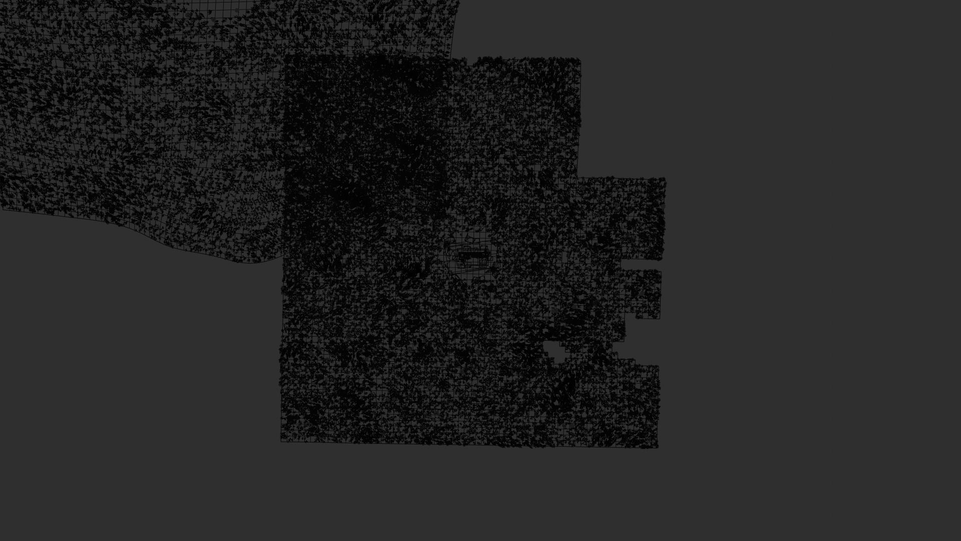 portal tombstone in middle of grassy field Low-poly 3D model_10