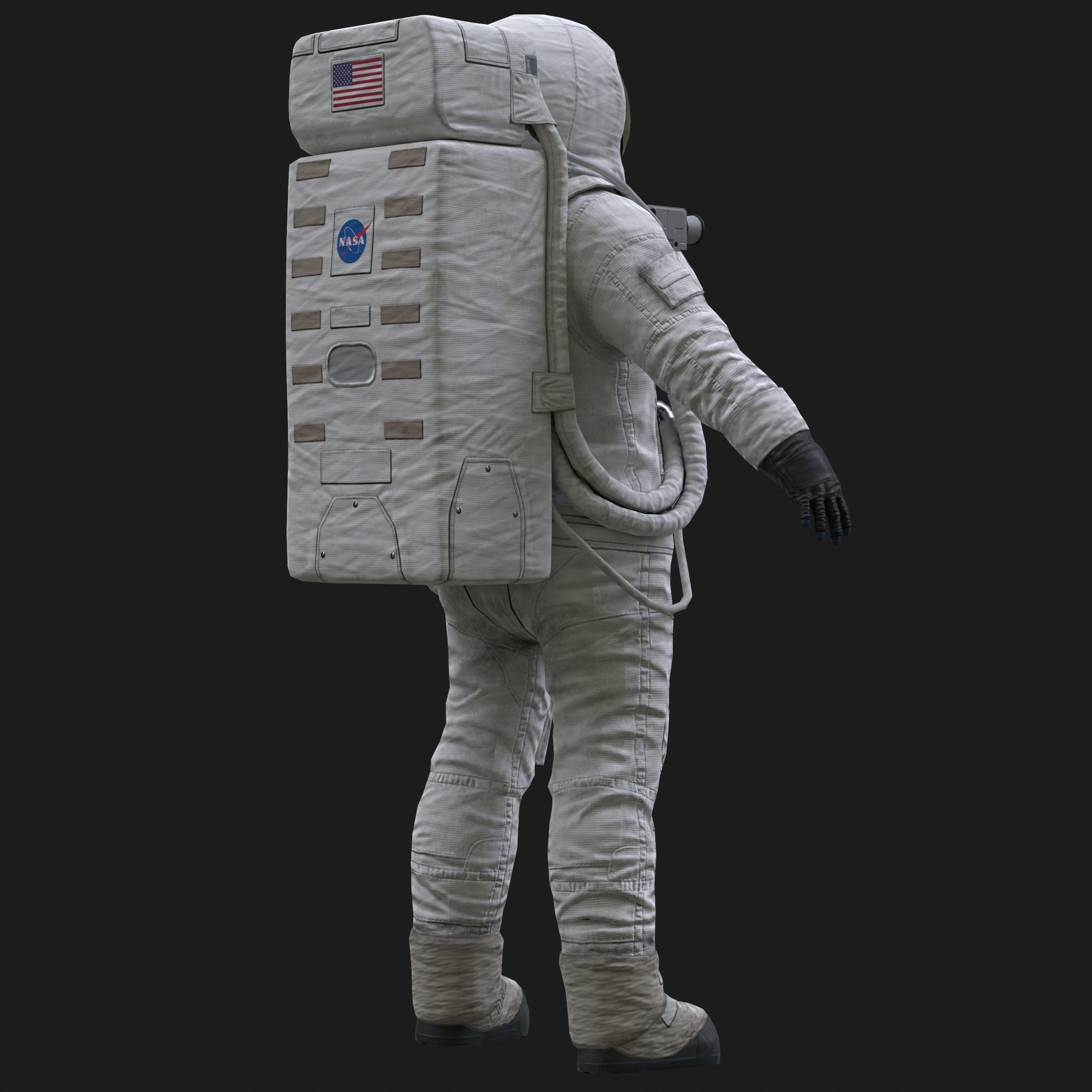 CS03 Space Suit FULL VERSION Low-poly 3D model_12