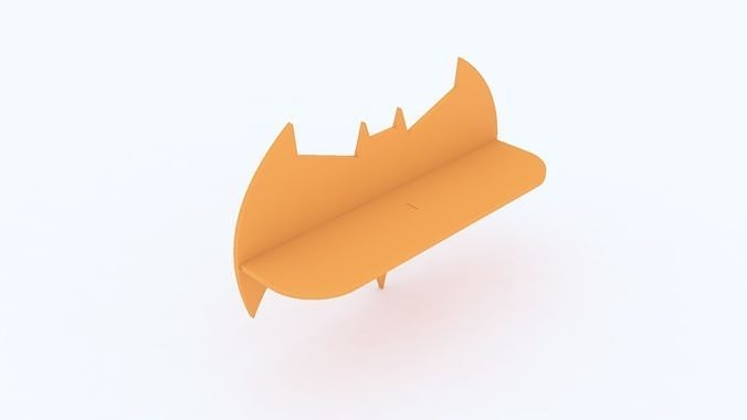 Batman Logo Puzzle Low-poly 3D model