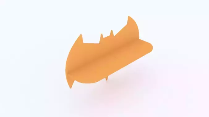 Batman Logo Puzzle Low-poly 3D model
