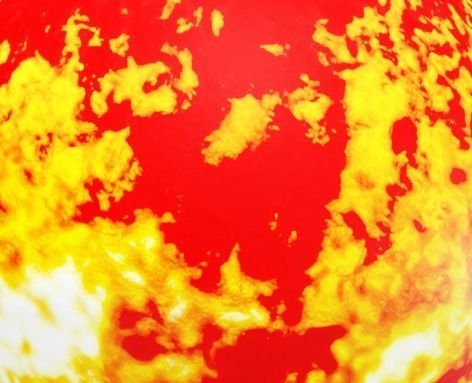 The Sun planet in solar system Low-poly 3D model_2