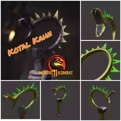 Kotal Kahn sickle from Mortal Kombat 11 3D print model
