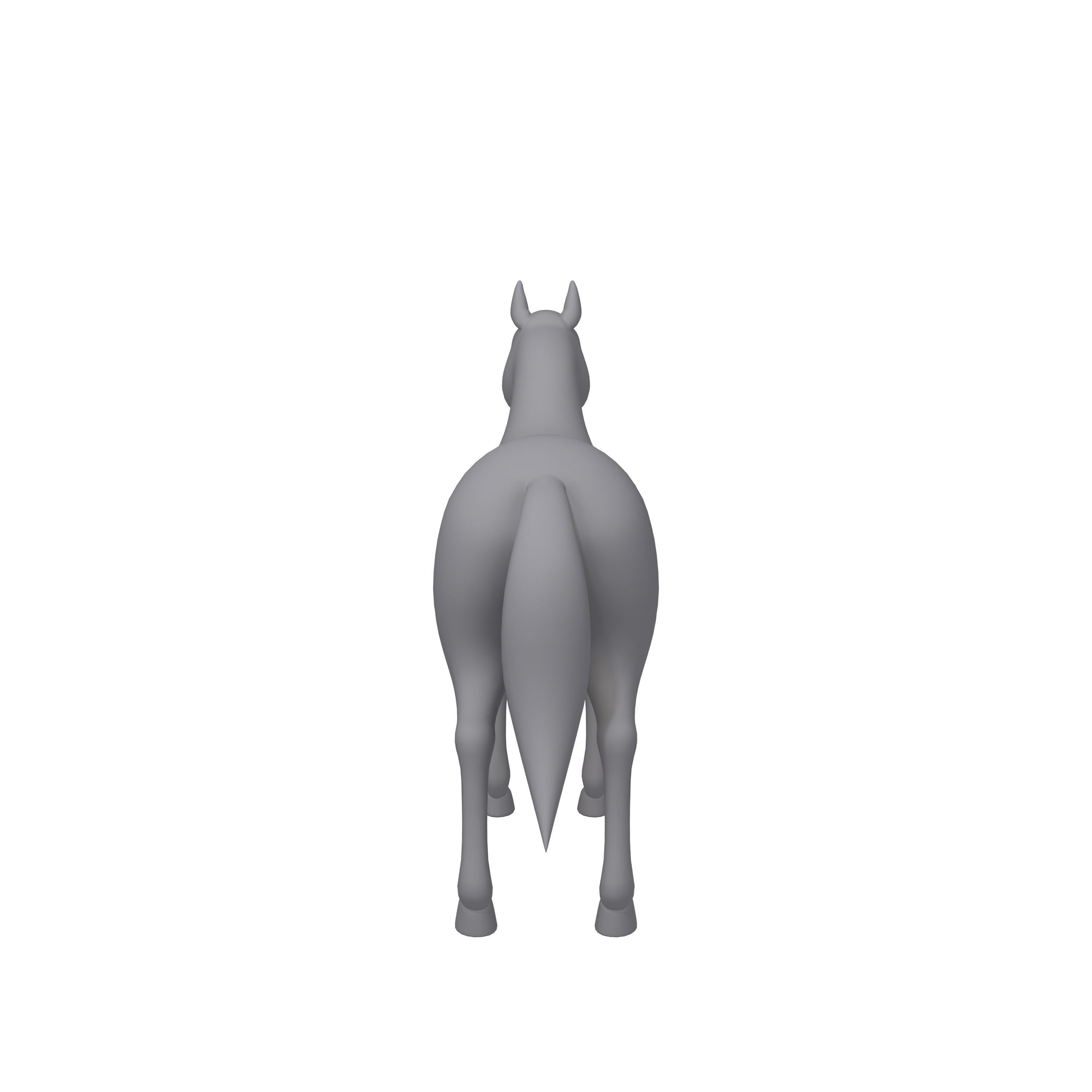 Horse Cartoon 02 3D model_11