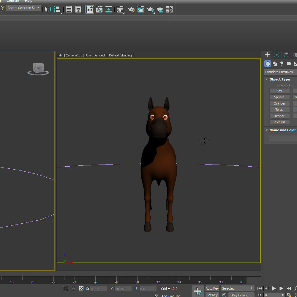 Horse Cartoon 02 3D model_16