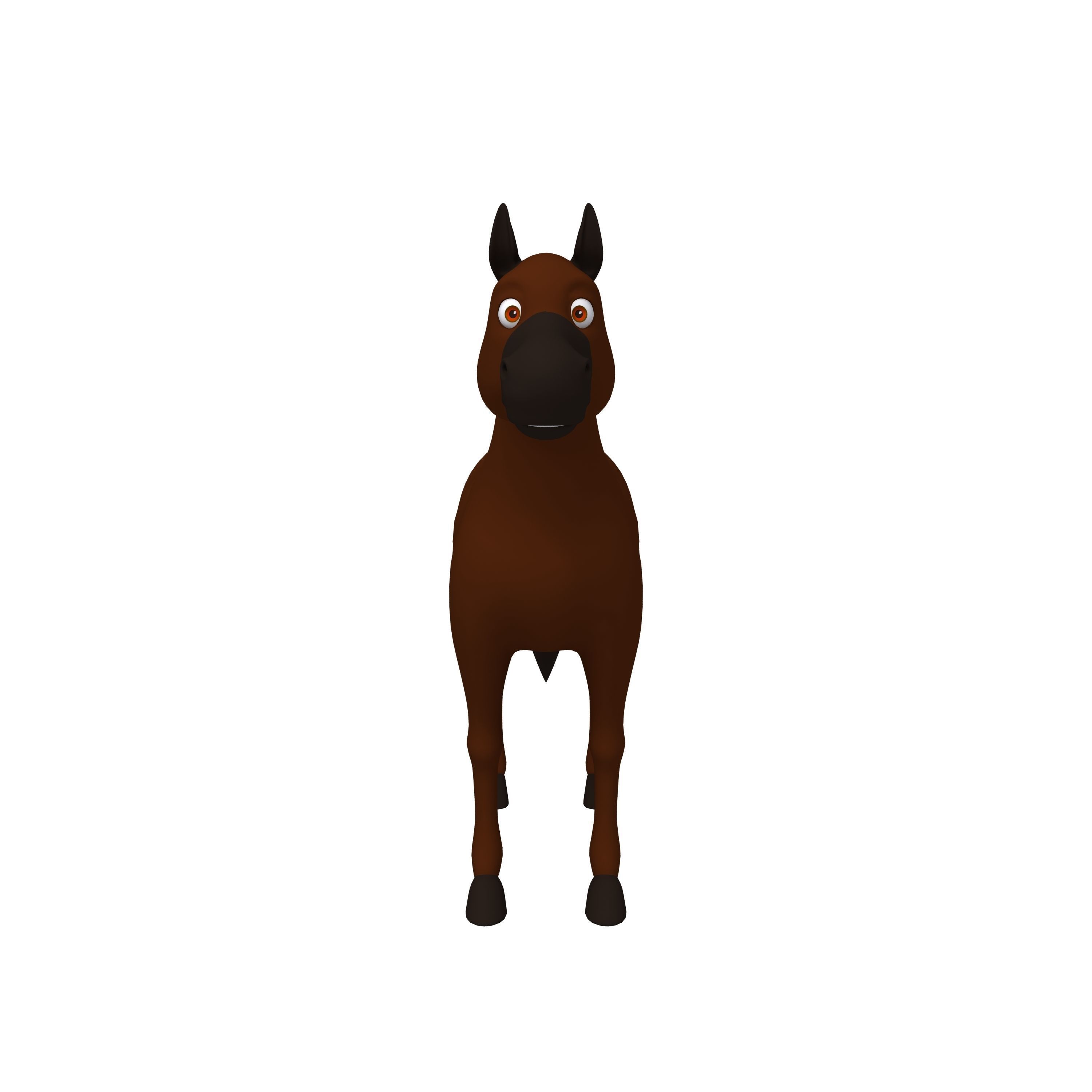 Horse Cartoon 02 3D model_1