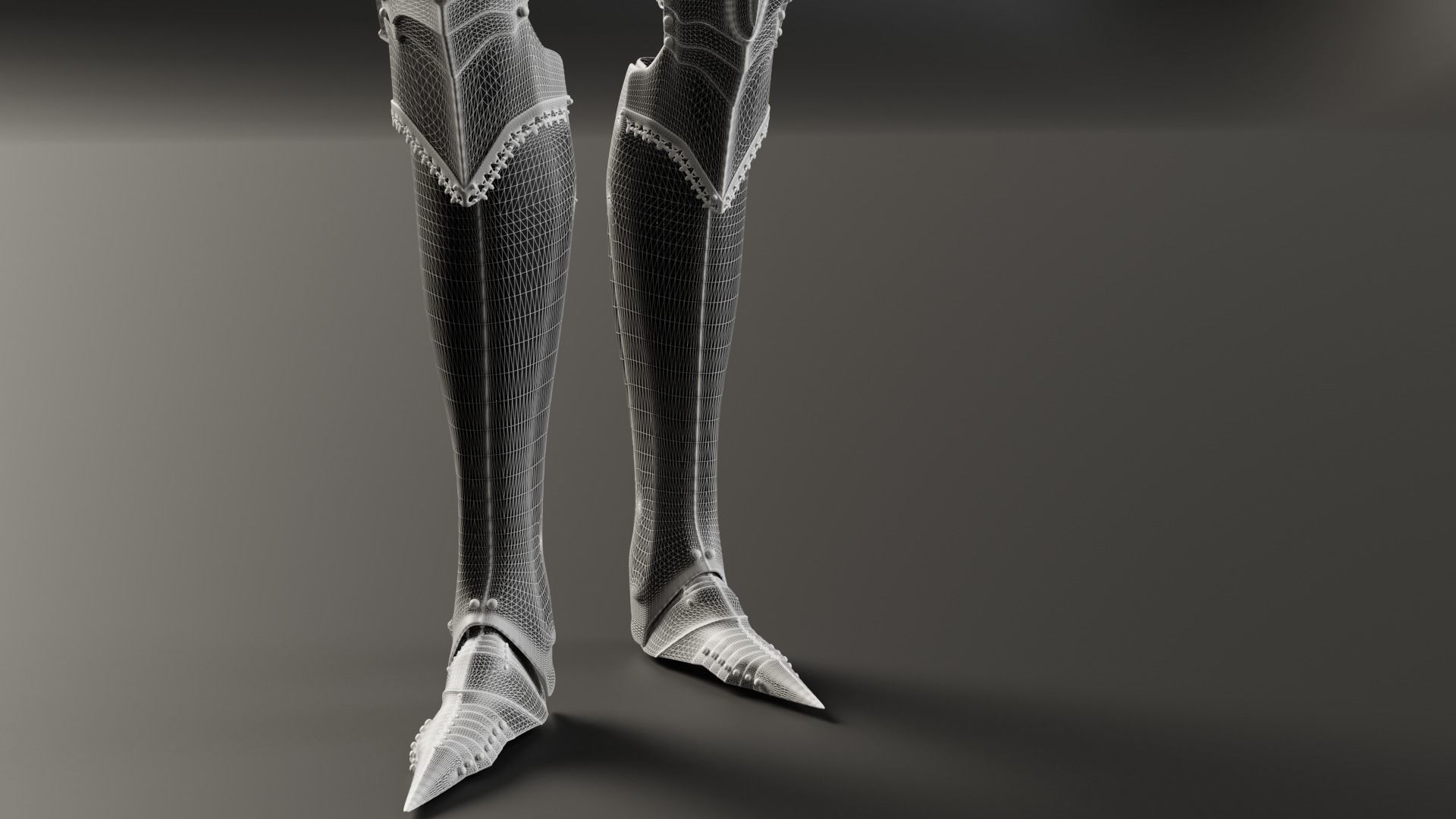 Highly Detailed Gothic Armor 3D model_18