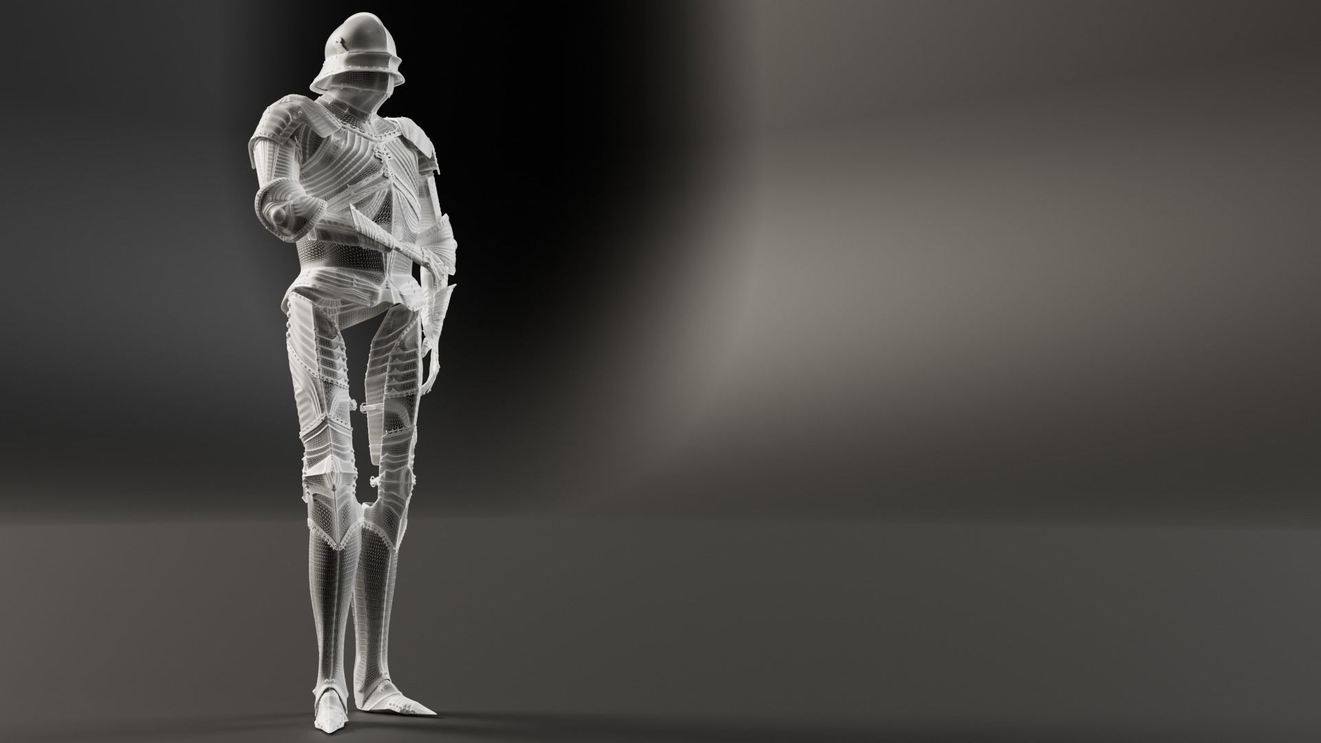 Highly Detailed Gothic Armor 3D model_20