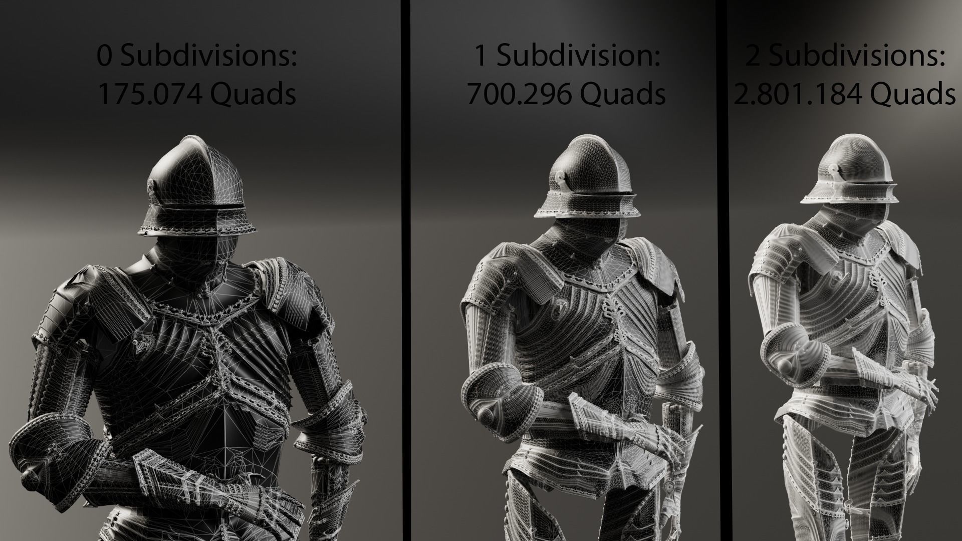 Highly Detailed Gothic Armor 3D model_10