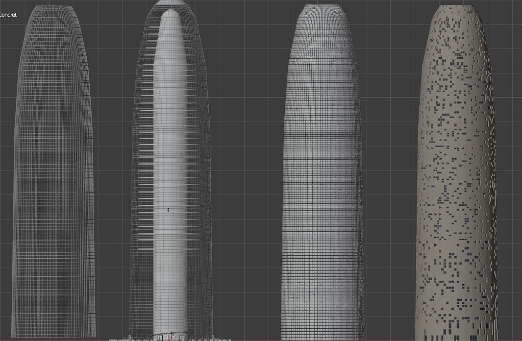 Glories Tower 3D model_7