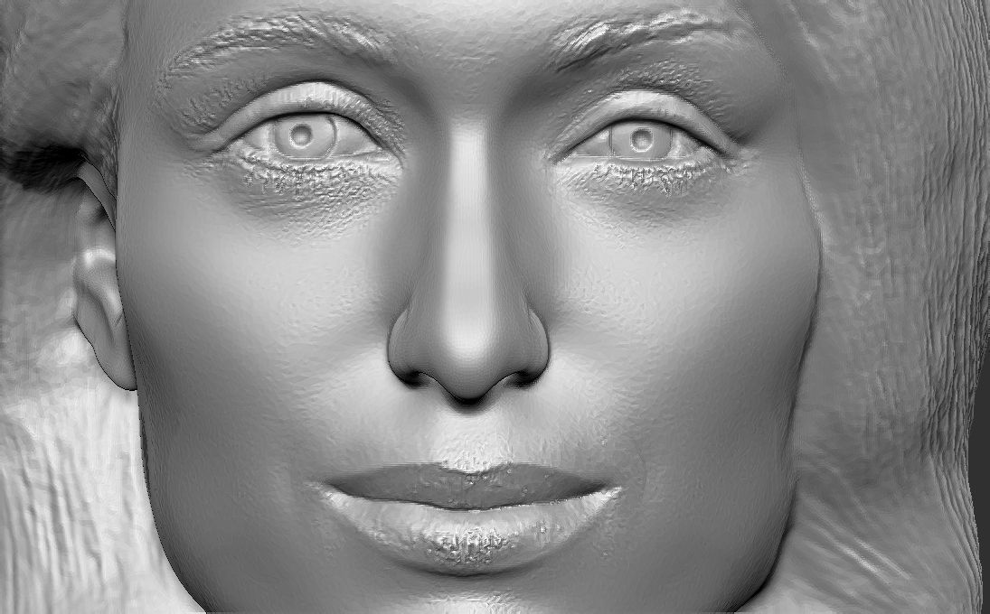 Paris Hilton bust 3D printing ready stl obj formats 3D print model_16