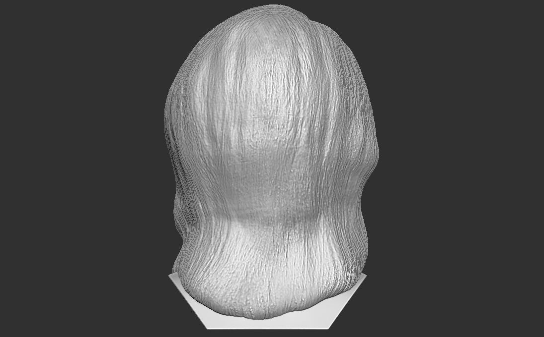 Paris Hilton bust 3D printing ready stl obj formats 3D print model_6