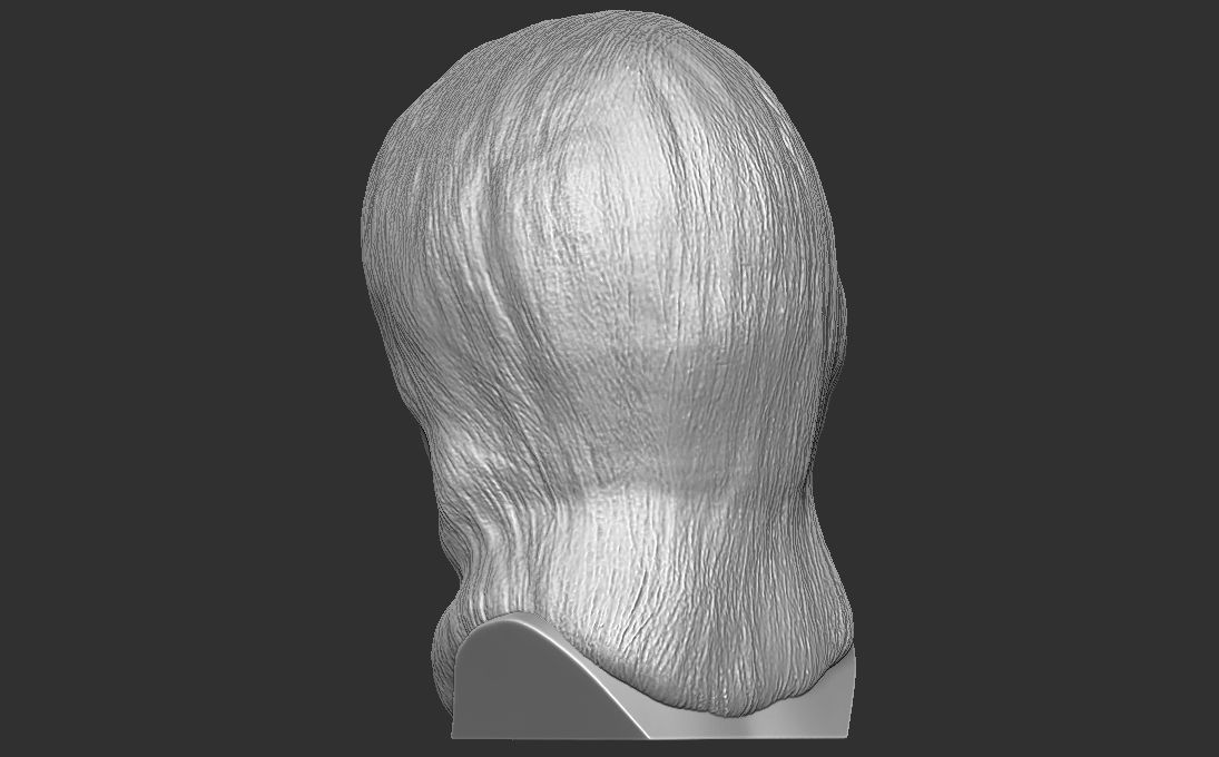 Paris Hilton bust 3D printing ready stl obj formats 3D print model_5