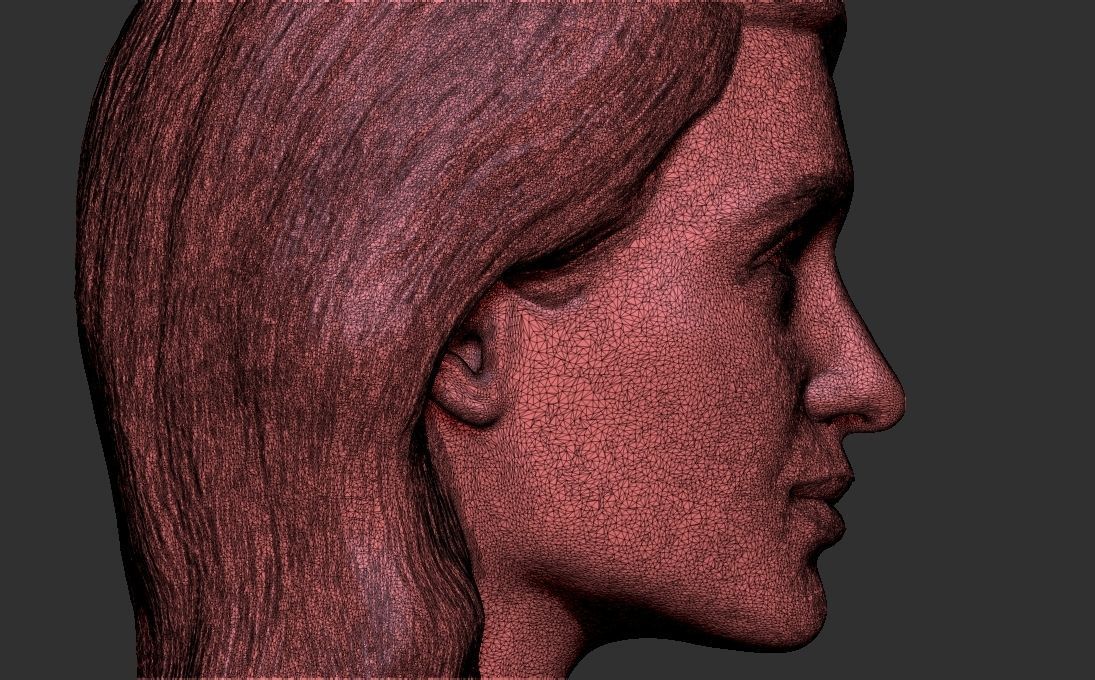 Paris Hilton bust 3D printing ready stl obj formats 3D print model_28