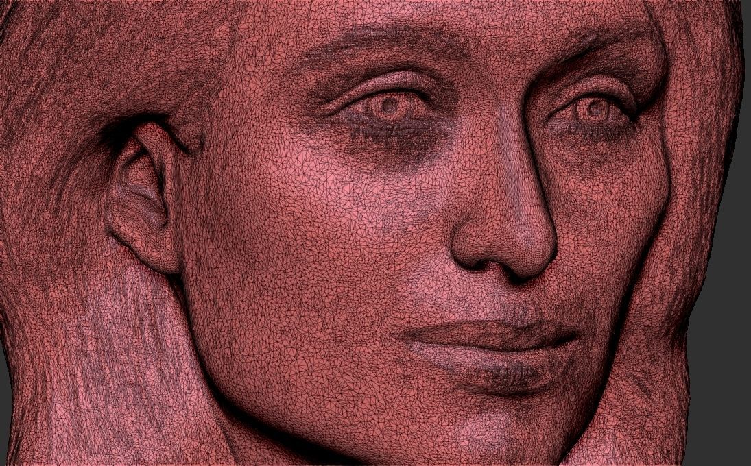 Paris Hilton bust 3D printing ready stl obj formats 3D print model_27