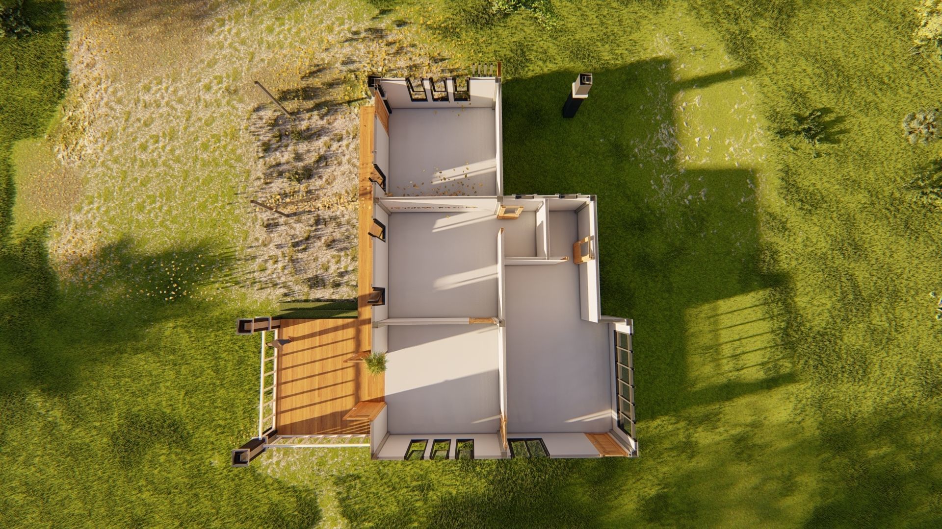 Modern House T7 3D model_7