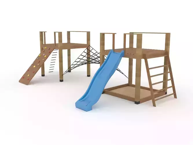 Wooden playground