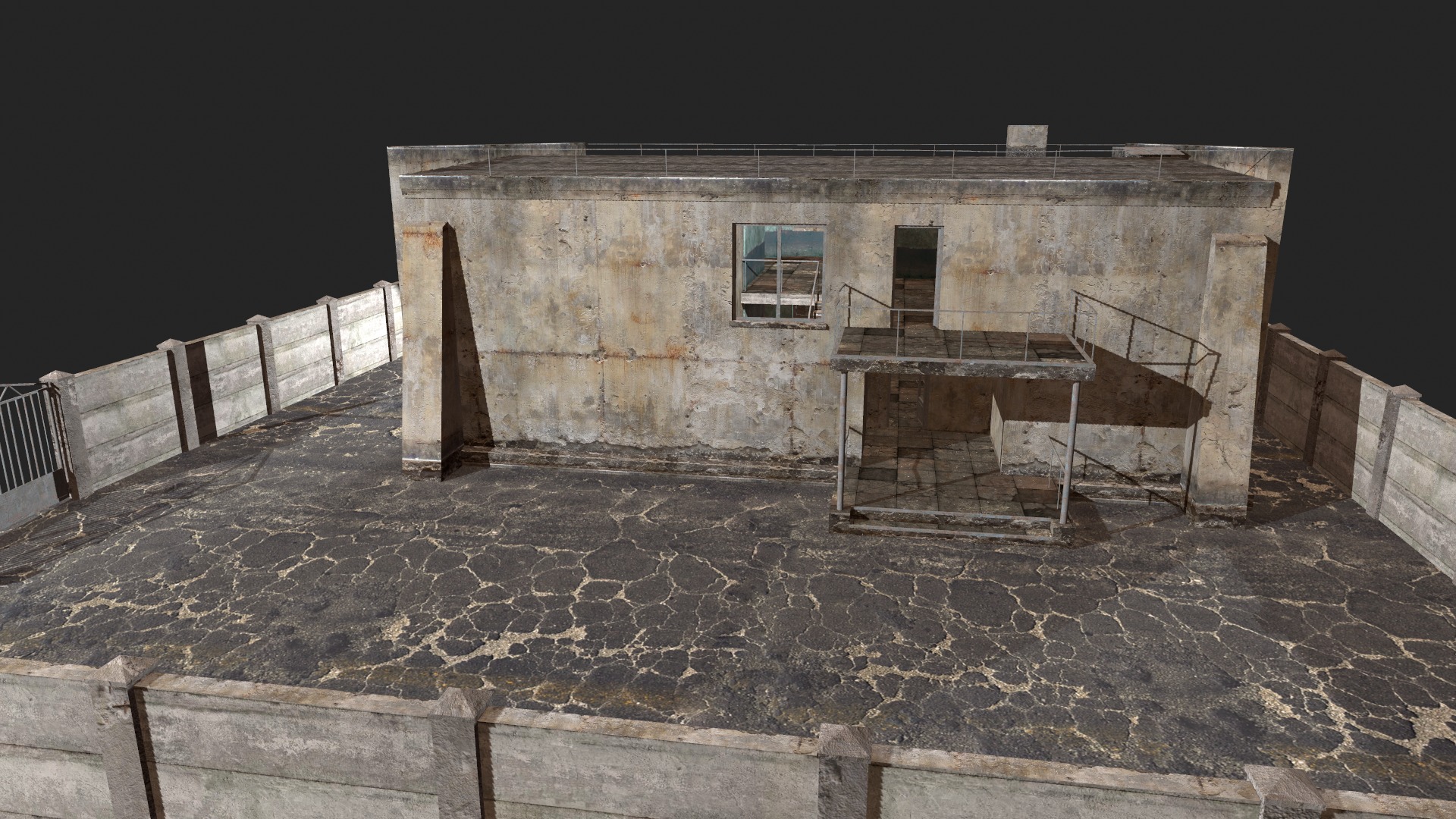 old building  Low-poly 3D model_11