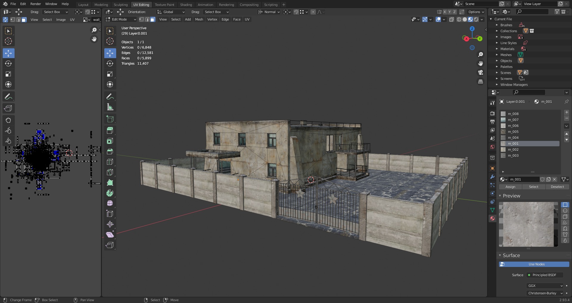 old building  Low-poly 3D model_13