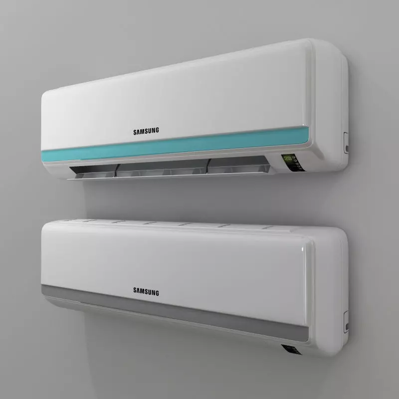 AC 3D MODEL samsung air conditioner on wall Free 3D model_0
