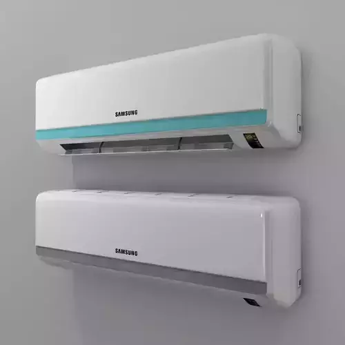 AC 3D MODEL samsung air conditioner on wall Free 3D model