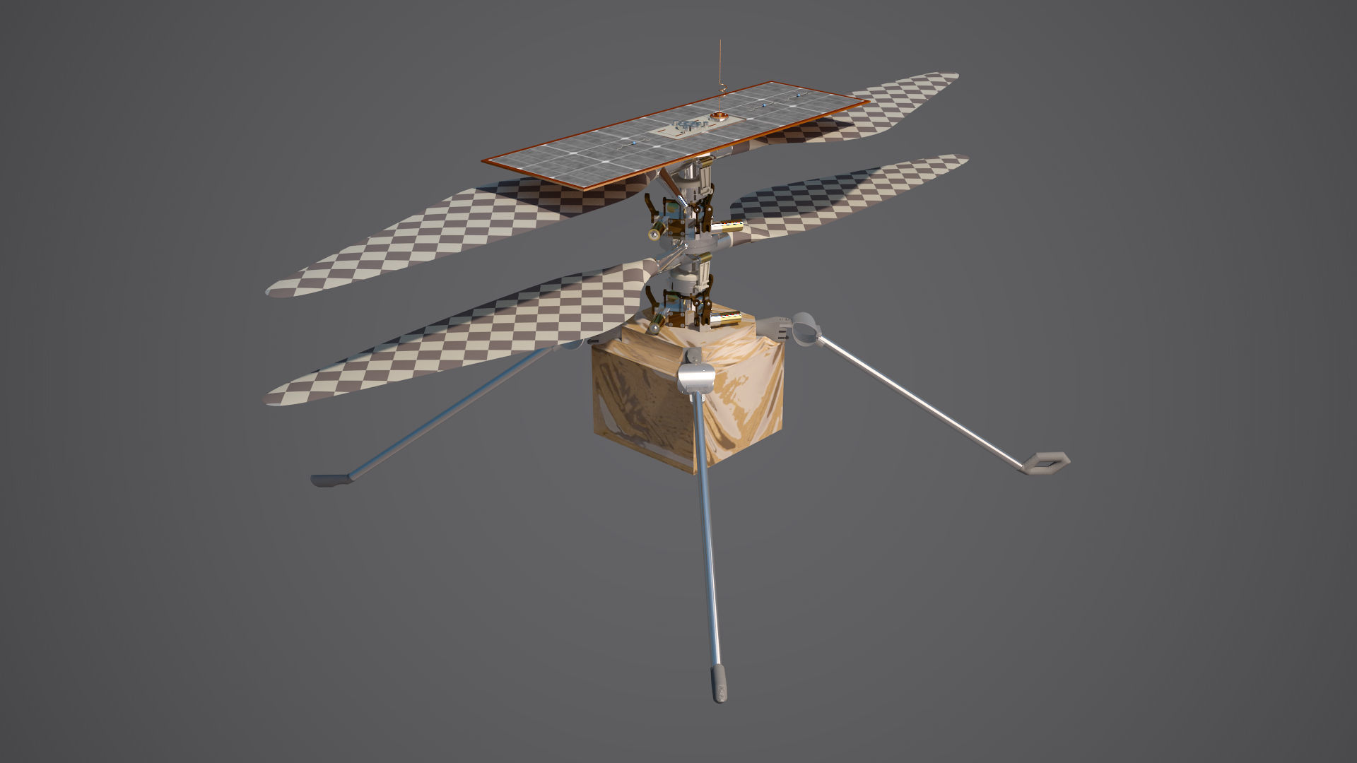 Mars Helicopter Ingenuity 3D model_12