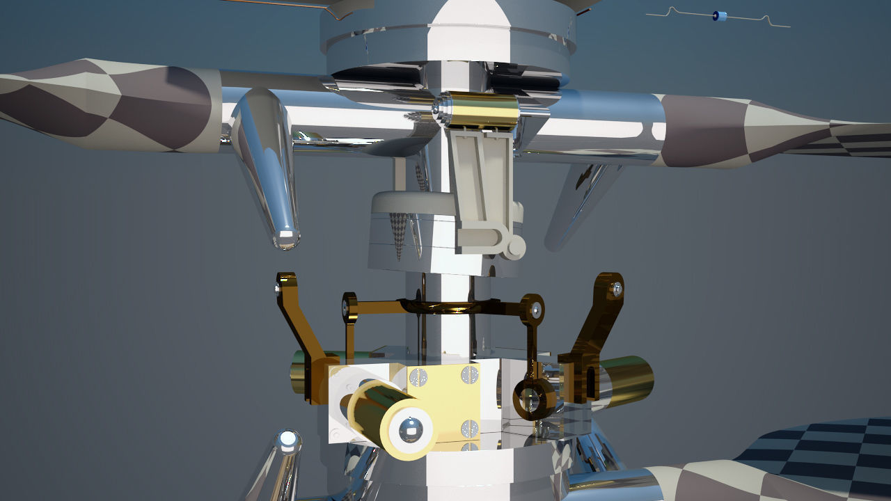 Mars Helicopter Ingenuity 3D model_2