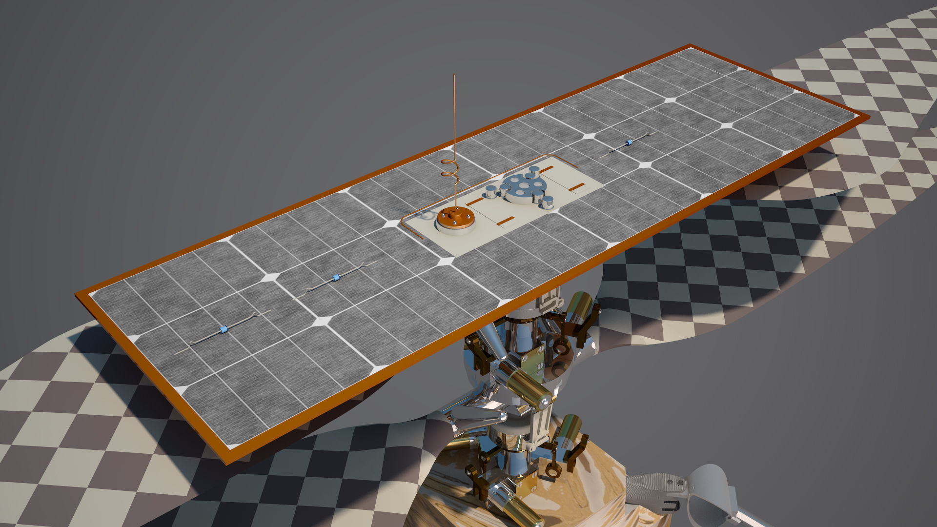 Mars Helicopter Ingenuity 3D model_14