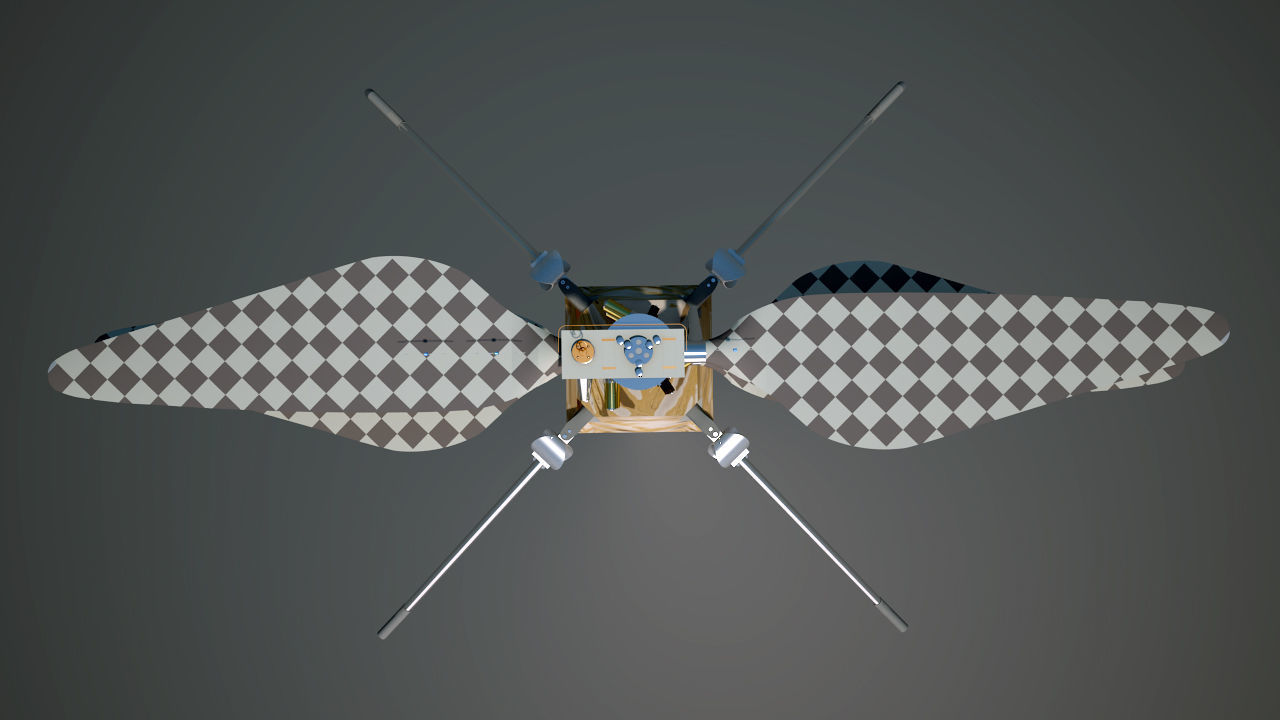 Mars Helicopter Ingenuity 3D model_1