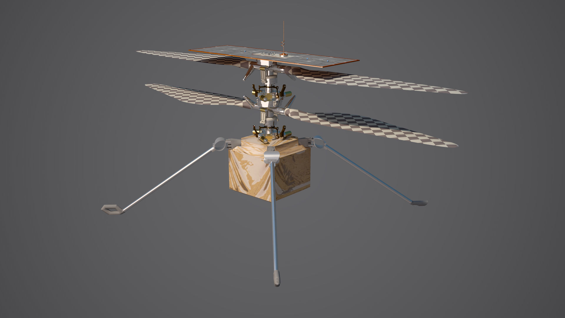 Mars Helicopter Ingenuity 3D model_13