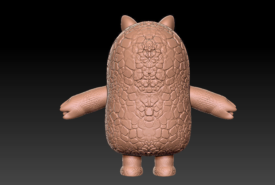 female fall guy 3D print model_2