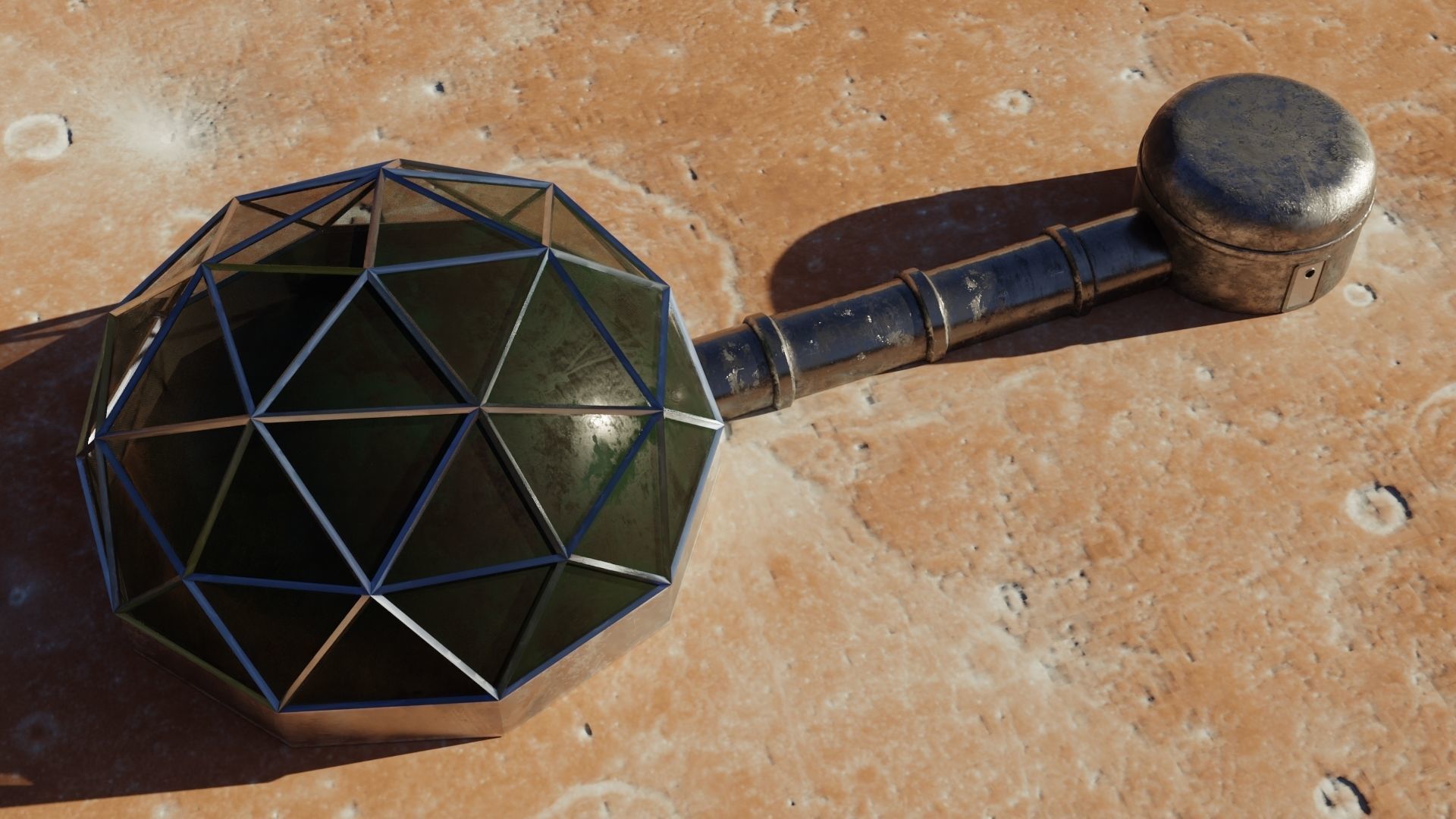 Moon Mars base 3D Model Collection_7