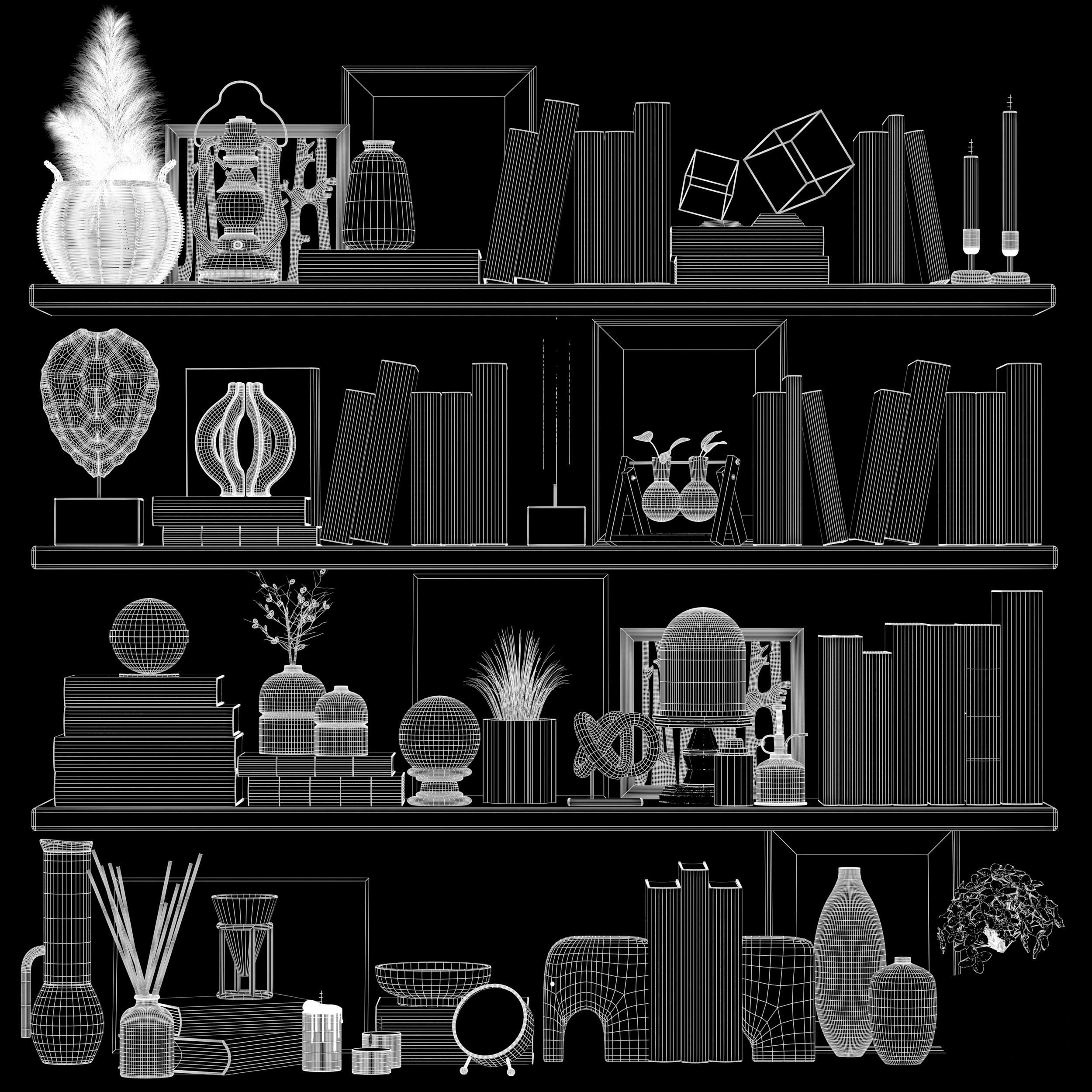 decorative set19 3D model_4