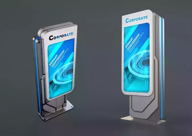 PROMOTIONAL SIGNAGE 3D MODEL
