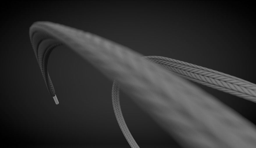Shoelace - displacement map 3D model_1