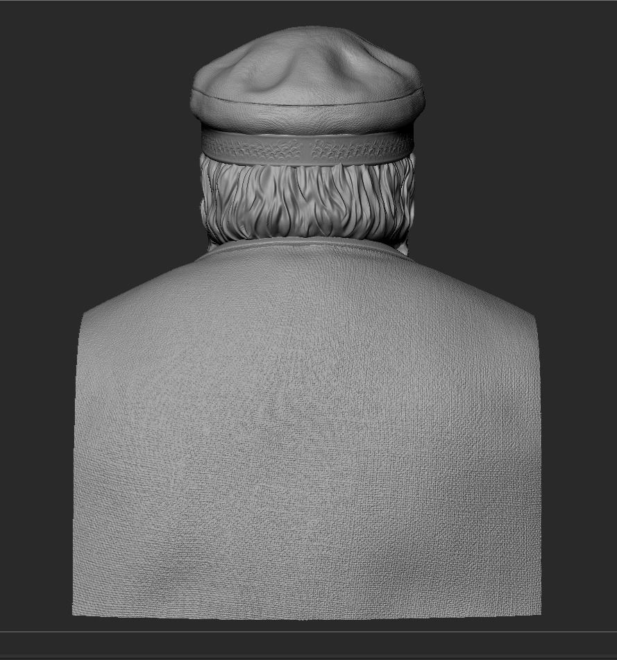 George RR Martin Bust 3D print model_11