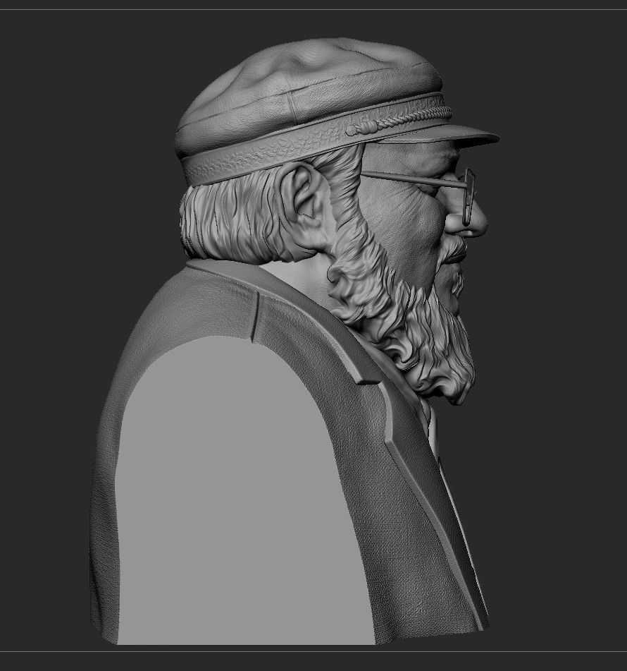 George RR Martin Bust 3D print model_13