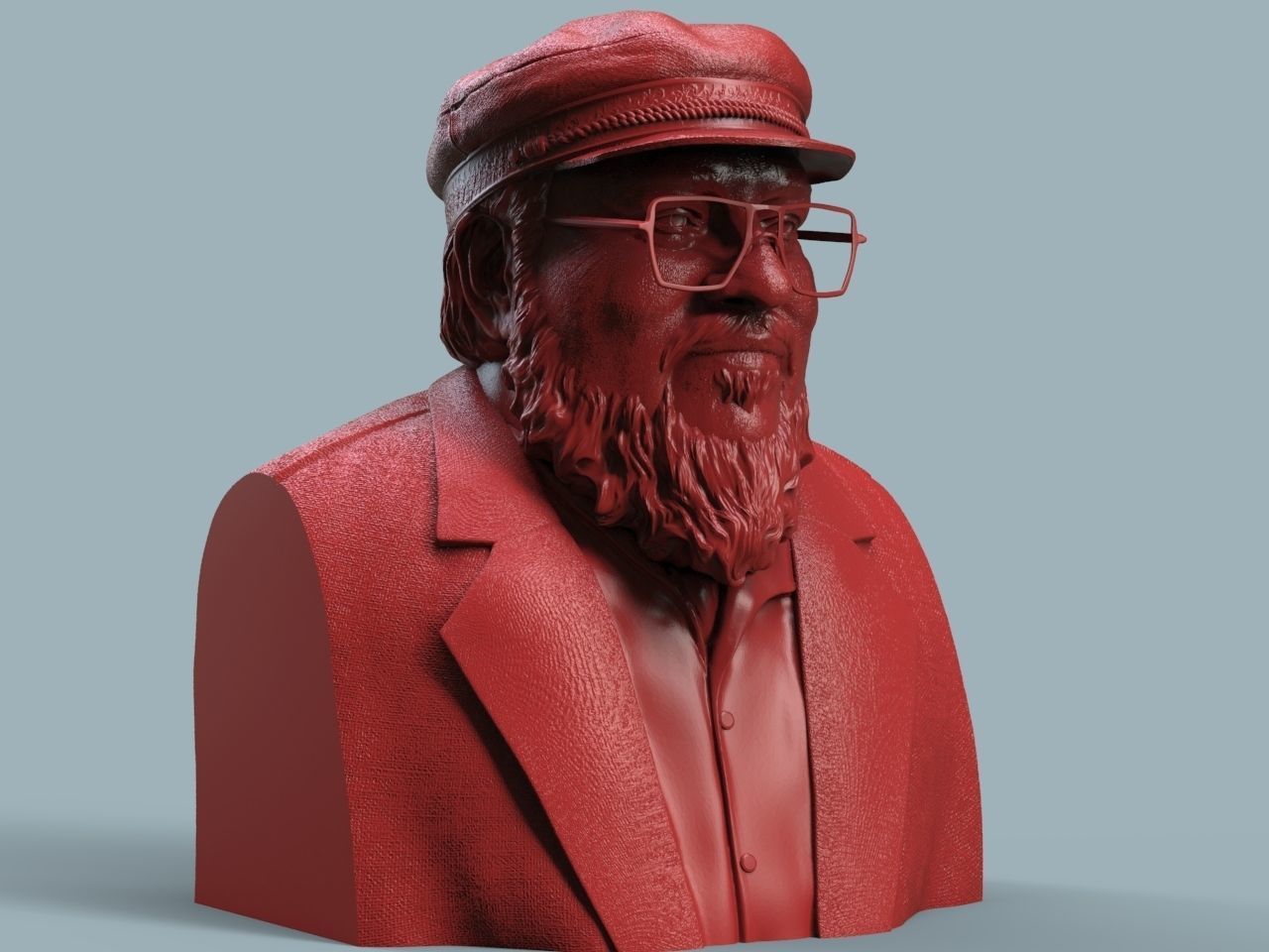 George RR Martin Bust 3D print model_1