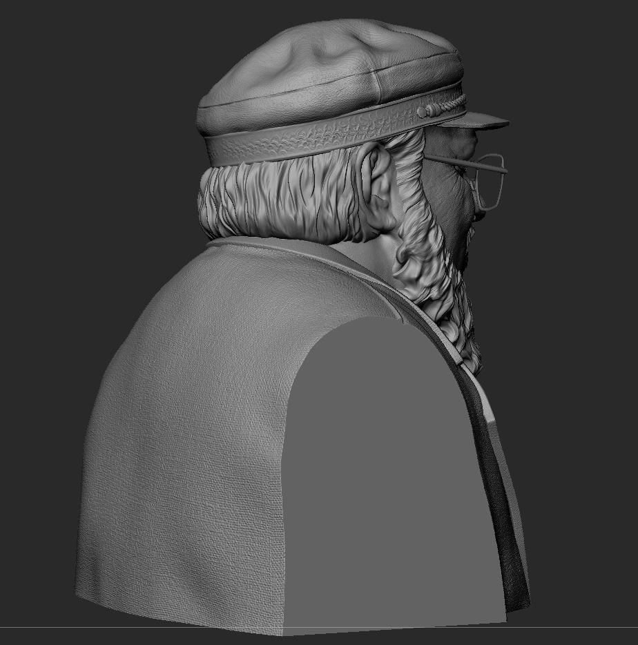 George RR Martin Bust 3D print model_12
