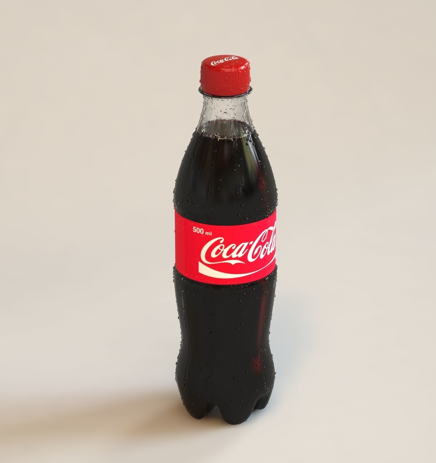 Coca-Cola bottle 500ml 3D model_2