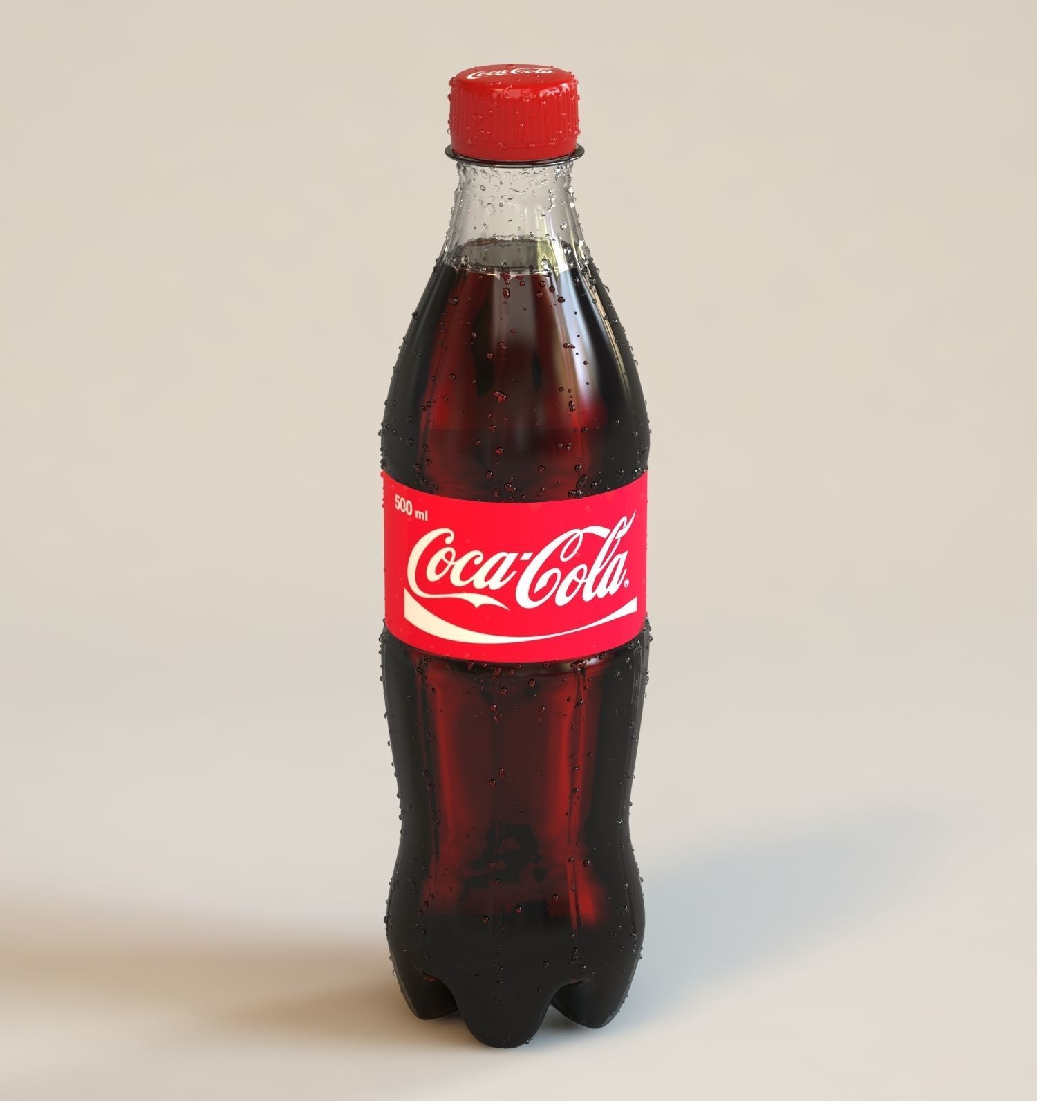 Coca-Cola bottle 500ml 3D model_1