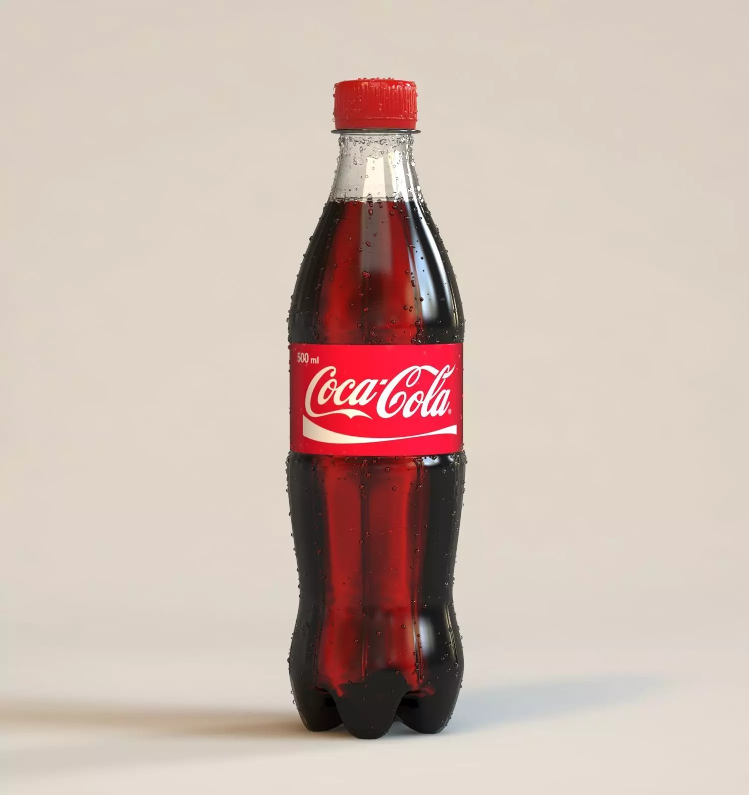 Coca-Cola bottle 500ml 3D model_0